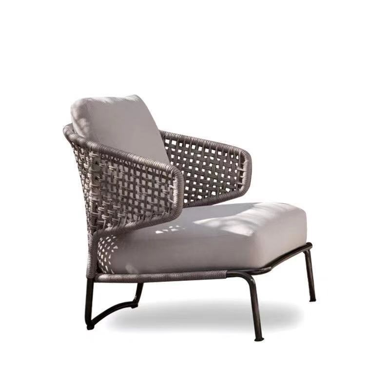 速发户外藤椅单人组合家具沙发 露天藤编室外沙发休闲藤沙发X20