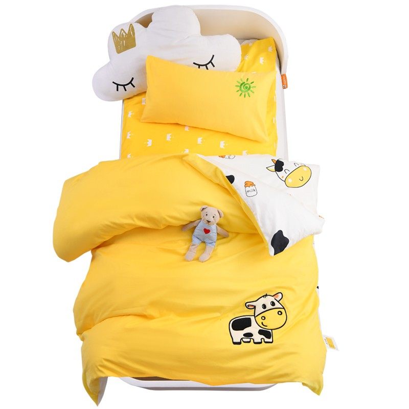 儿童幼儿园被子三件套纯棉午睡3宝宝入园套装床品被U褥六件套6被