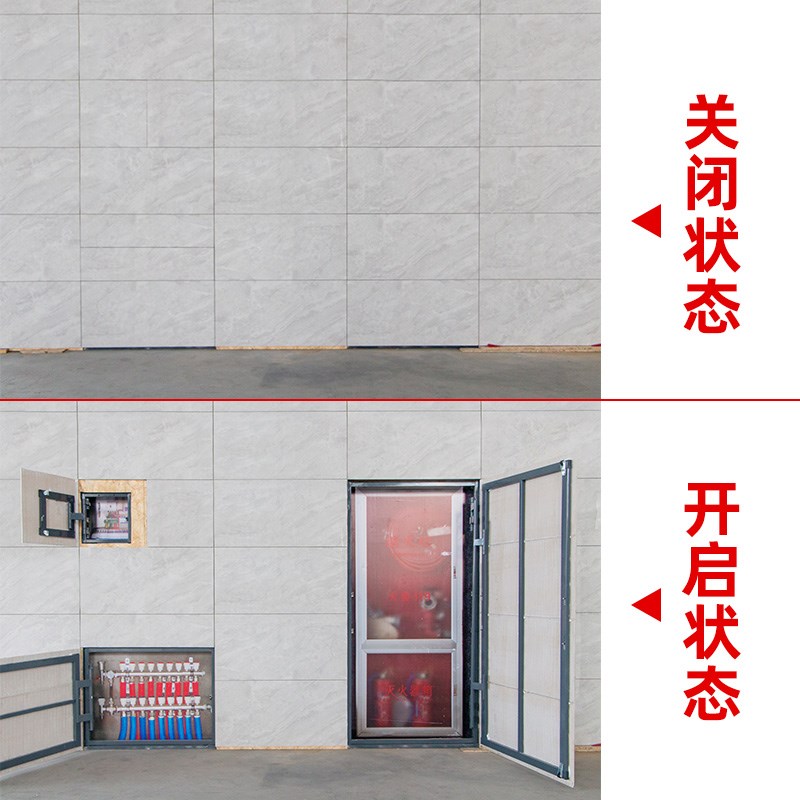 卫生间瓷砖隐形门检修口浴缸地暖分水器J遮挡罩暗门空调外机检修