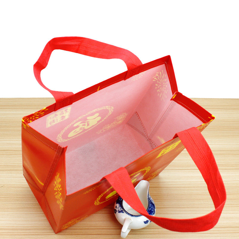 通用无纺布袋 手提袋 覆膜无纺布袋 烟酒喜糖O回礼礼品袋子25个价