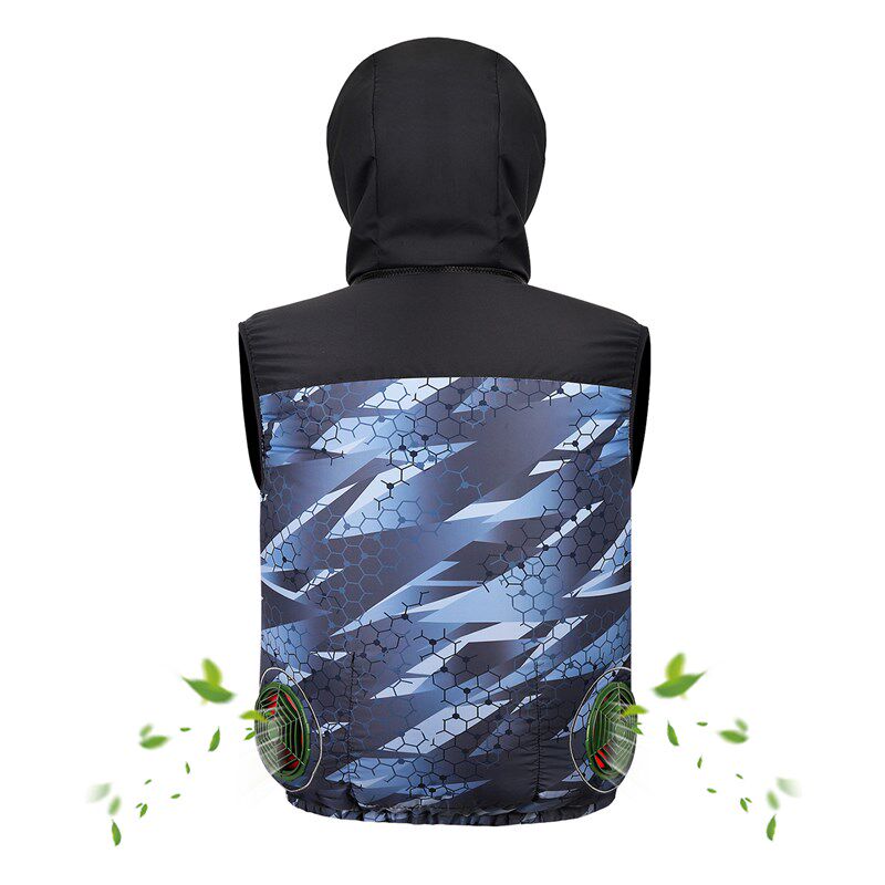 森思空调服30V大风量带风扇衣制冷工H作服夏季降温短袖马甲男女款