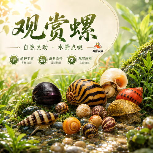 大号黄金观赏螺活体除藻清粪