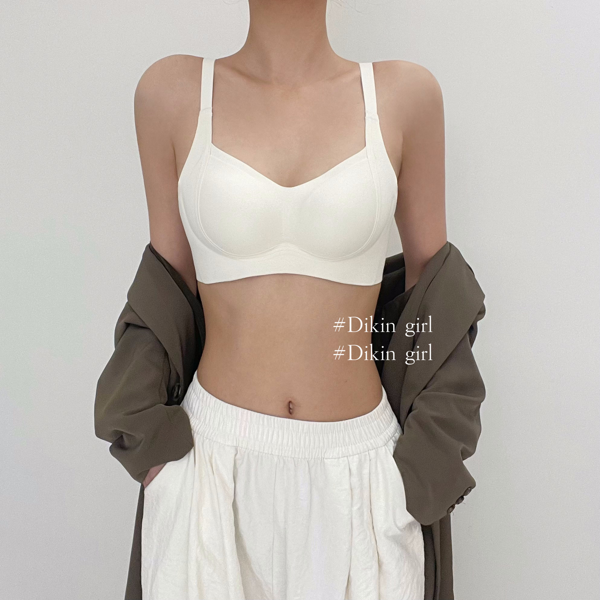 内衣女小胸聚拢上托收副乳防下垂小胸显大胸提拉胸罩加厚无痕文胸