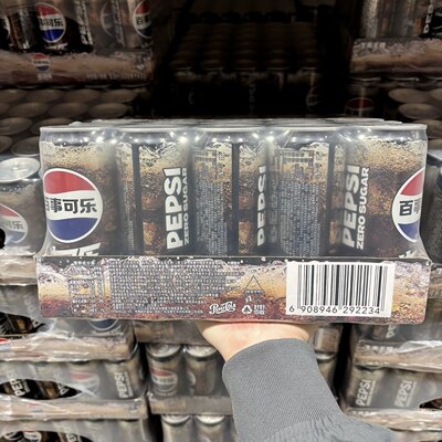 山姆百事无糖生可乐330mL*30罐 0糖强劲气泡休闲饮品聚餐必备