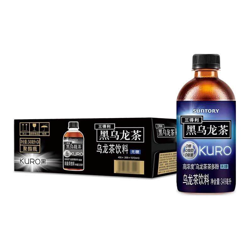 山姆会员超市代购 三得利黑乌龙茶乌龙茶饮料无糖349ml*24