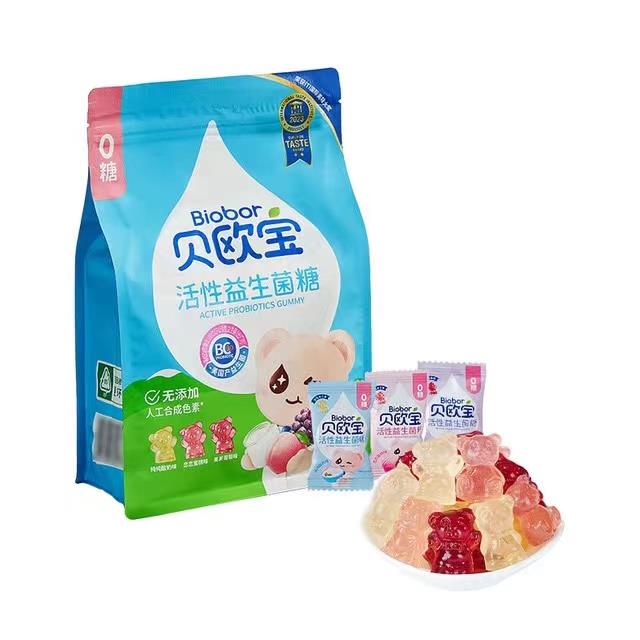 山姆代购贝欧宝biobor活性益生菌软糖混合口味宝宝零食糖果橡皮糖
