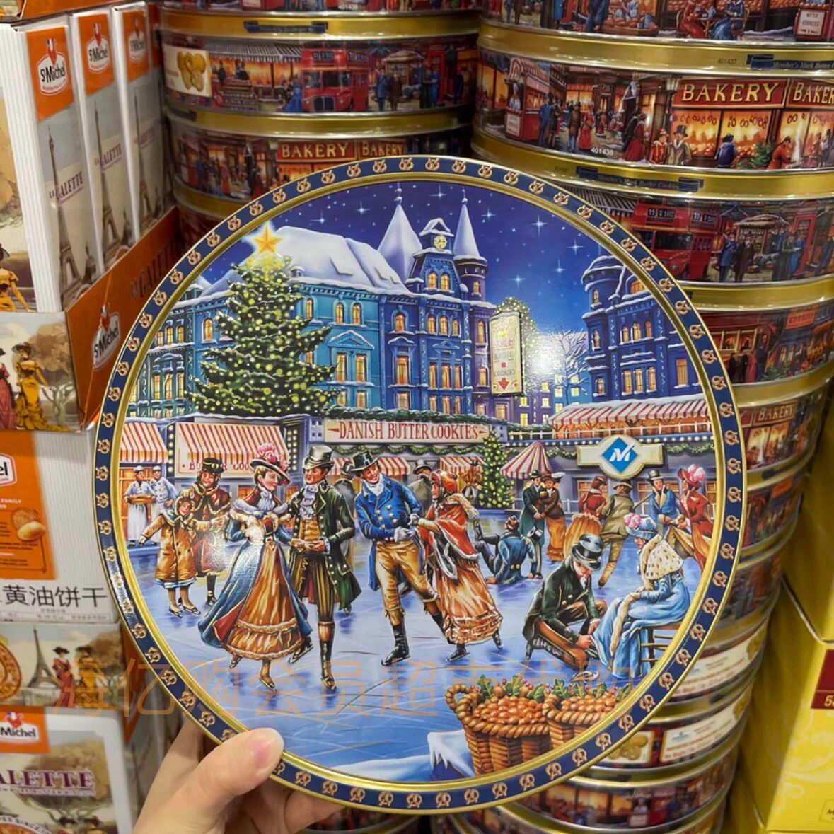 山姆 丹麦进口黄油曲奇饼干铁盒装908g