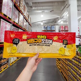 山姆韩国进口香烤黄油味鱿鱼160g 手撕鱿鱼丝 熟制动物性水产品