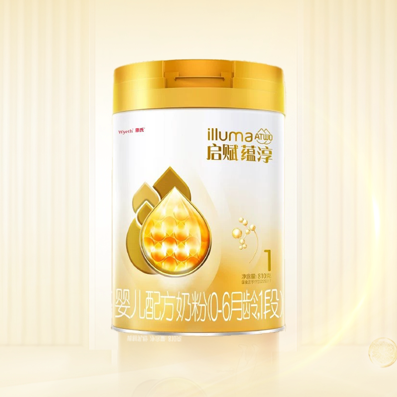 【官方旗舰】惠氏启赋蕴淳新加坡版1段0-6月营养配方奶粉810g*1罐