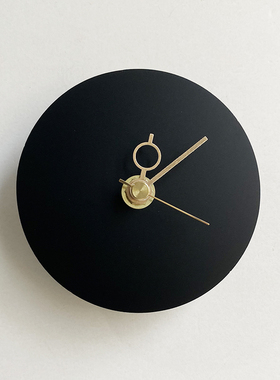 diy钟表圆形现代简约小号空白钟面全套带指针个性创意手工时钟