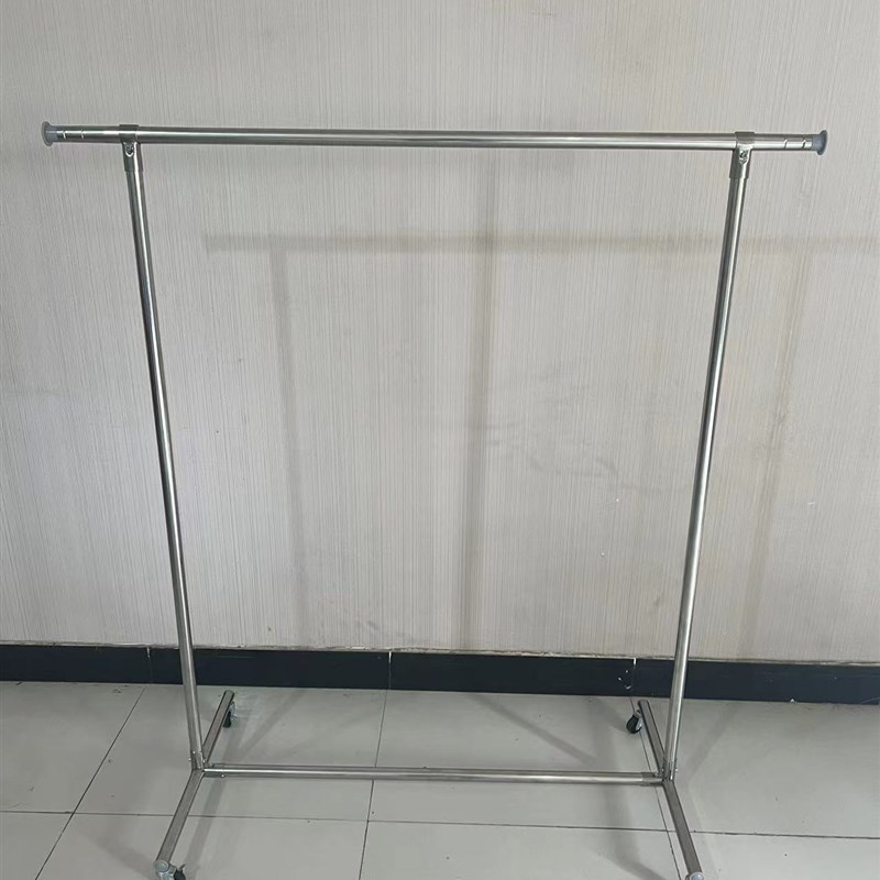 钢管晾衣架落地简易家用阳台卧室挂衣架不锈钢镀锌凉挂晒被凉衣杆