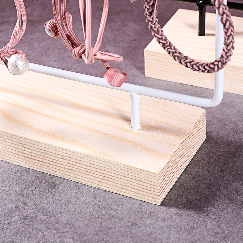 铁艺创意耳环展示架饰品收纳架15钩挂架耳钉耳饰架子摆摊首饰架