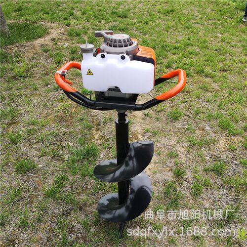 汽油农用果园施肥钻地机大功率栽树地钻挖坑机立柱打桩钻孔机