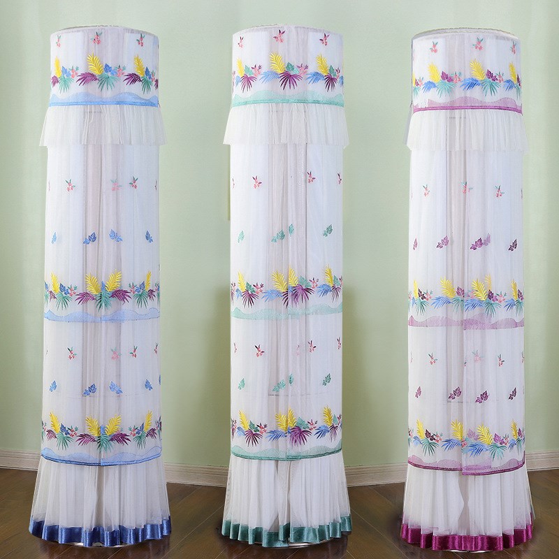 现货圆柱开机n不取空调罩 客厅卧室书房立体提花防尘罩