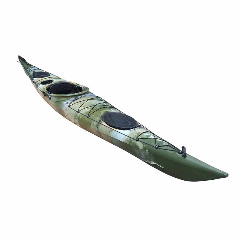 新款单人海洋舟家庭皮划艇 塑料PE材质艇 单人皮划艇塑料现货