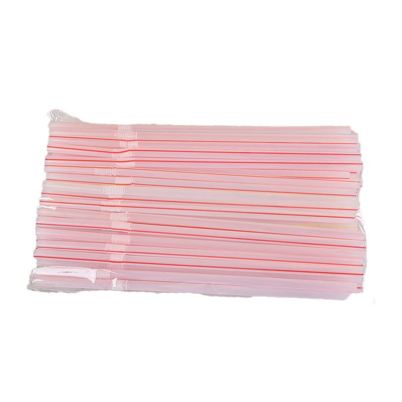 吸管一次性塑料pp粉色独立包装粗细奶茶吸管饮料外卖餐饮打包餐具