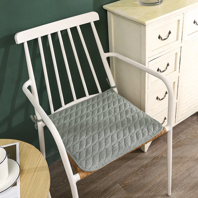 日式纯棉椅子坐垫餐桌椅垫防滑办公室座垫防滑薄款四季通用