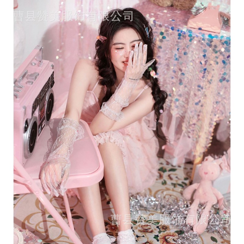 影楼新款粉色少女公主写真服装韩系画报生日主题艺术照摄影连衣裙