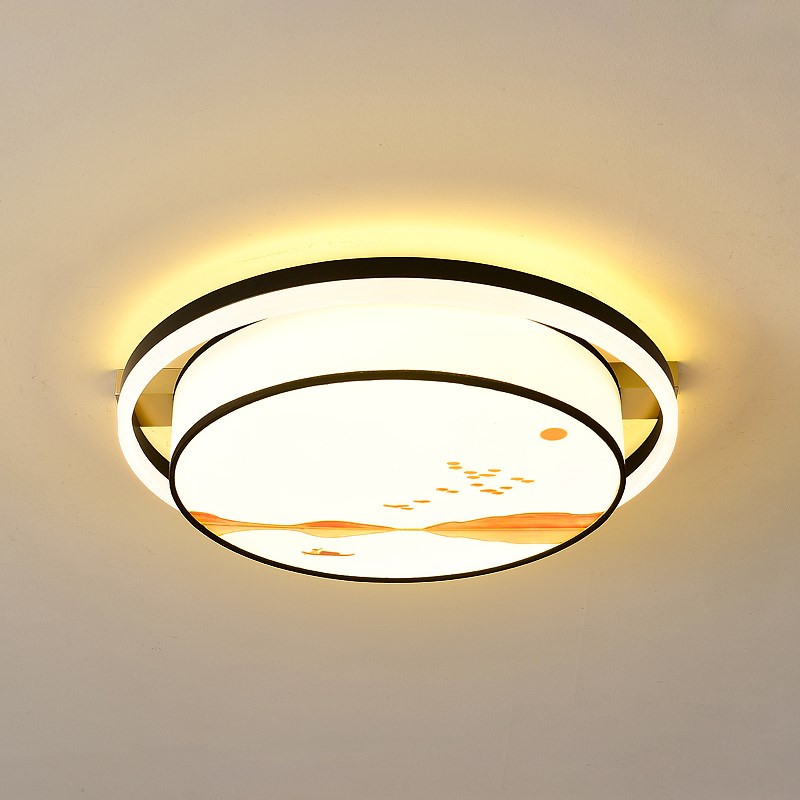 新中式吸顶灯家用lLED客厅灯现代简约新款餐厅卧室书房轻奢主灯具