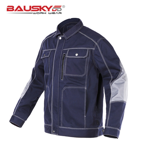 保世基工装B212工作制服春秋上衣夹克劳保服耐磨结实多兜上衣涤棉