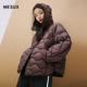 MESUX米岫新品 90%白鸭绒羽绒服高领外套面包服女装 MMWUL516