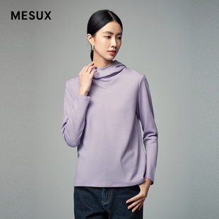 MESUX米岫冬时尚 MLWUD506 设计碾压和缩水工艺毛针织衫