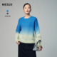 MESUX米岫23冬季 女MLWUE419 设计渐变色毛衫 新品 时尚