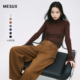 MESUX米岫新品 绵羊毛弹力打底针织上衣MMWUE401