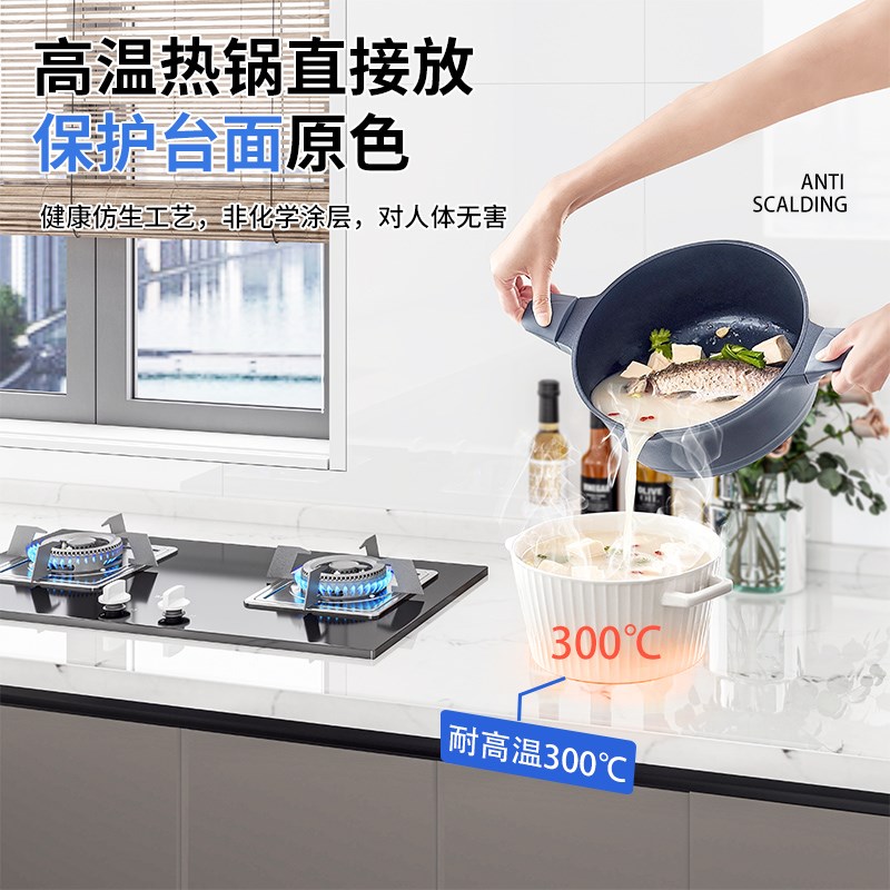 厨房防油瓷砖贴纸石英石灶台面贴膜静电贴家具防烫耐高温保护膜垫