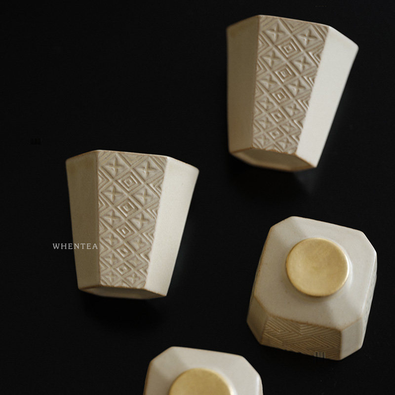 闻说慕白小隐盖碗 景德镇制日式侘寂风复古暖白茶碗茶杯