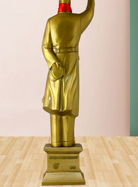 采购产品铜像摆件,爷爷雕塑,全身客厅家居摆件,摇头,韶山旅游纪念