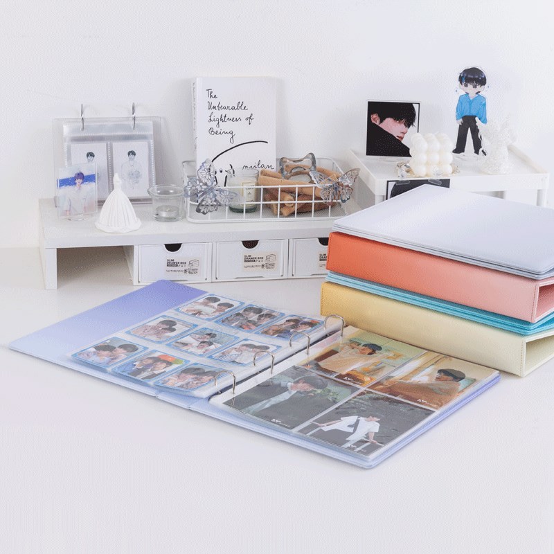 A4加厚相册追星收纳九宫格卡册小卡明信片收纳册封面定制6寸相册