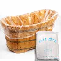 250x120一次性泡澡袋浴桶袋加厚洗浴塑料浴缸膜套旅行木桶袋50个