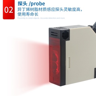 方形红外线漫反射传感器光电开关E3JK DS30M2常开12V24V220V常闭