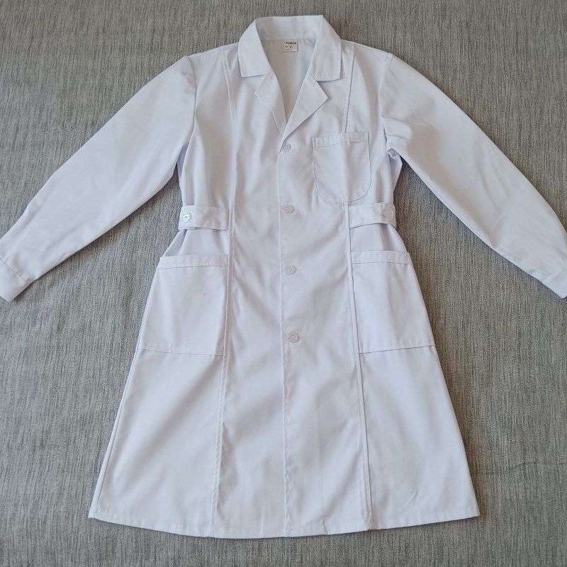 护士服立领圆领白大褂长袖夏季套装短袖工作制服女医生白色娃娃领