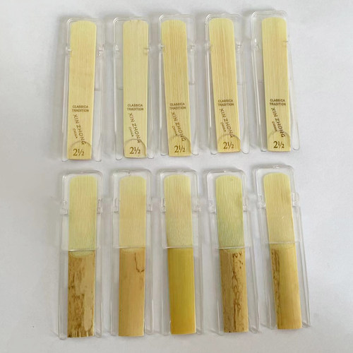 新忠高音降B调单簧管黑管中音高音萨克斯芦苇哨片初学者乐器配件