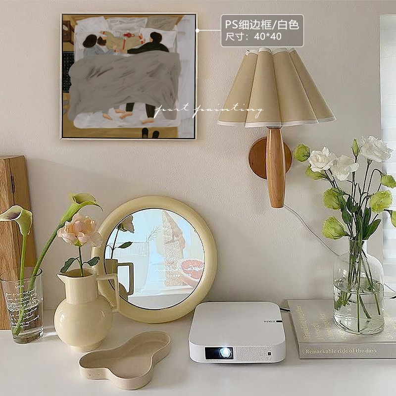 港画Home life抽象文艺人物客厅装饰画小众艺术玄关走廊过道挂画