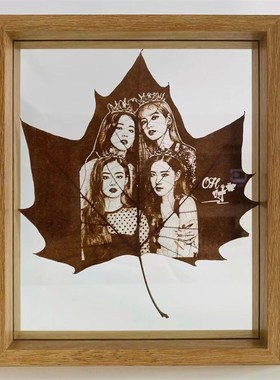 梧桐树叶雕刻照片定制女生礼品叶子雕刻生日礼物纪念品叶雕纪念品