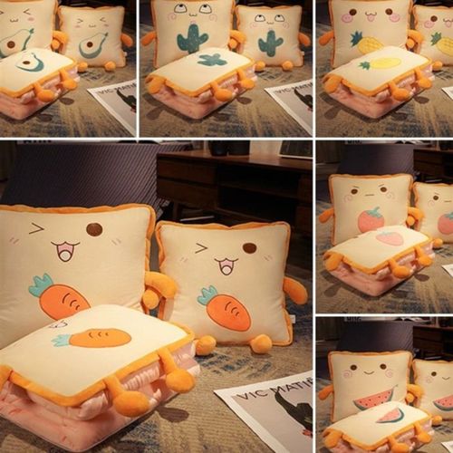 新疆包邮枕被子两用加厚汽车载办公室午睡枕头靠枕靠垫折叠空调被