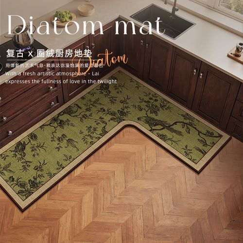 L形厨房地垫防油防滑可擦免洗耐脏地毯2025新款门口家用吸水脚垫