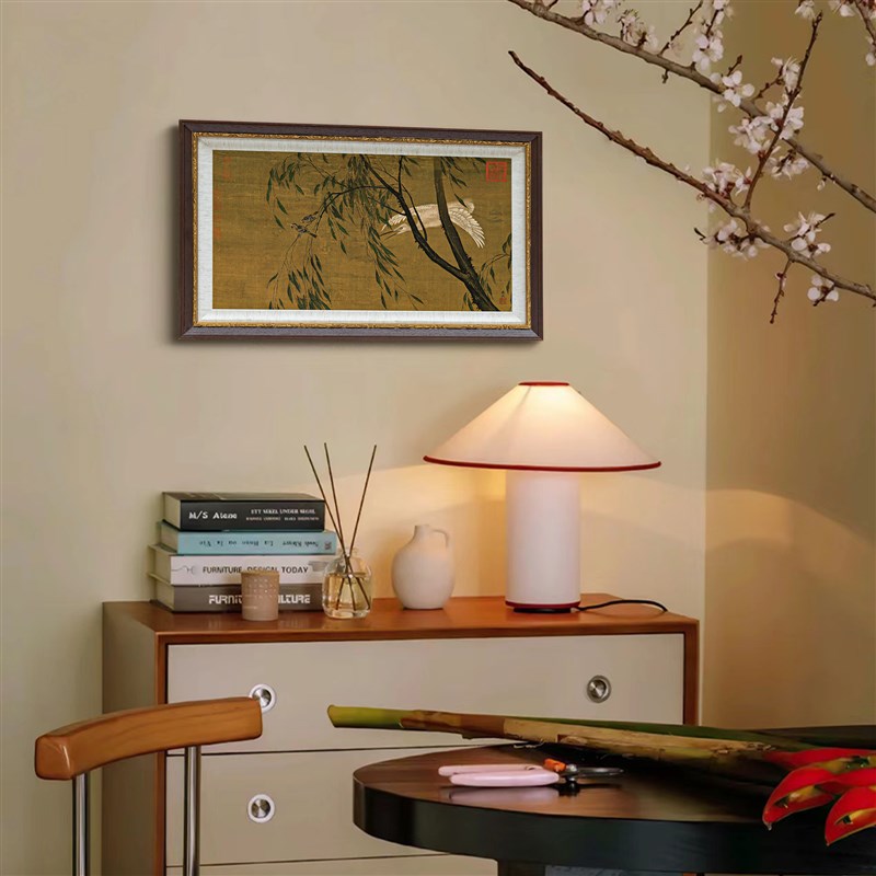 画玩美新中式客厅装饰画法式复古餐厅挂画日式玄关书房中古壁画图片
