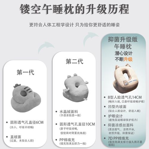 午睡枕办公室午睡神器小学生午休趴枕桌上趴睡枕女生睡觉抱枕夏季