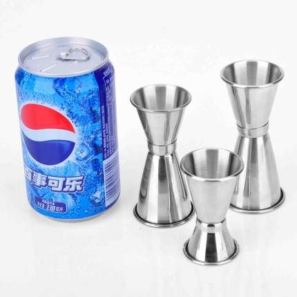 不锈钢卷边量杯酒具量酒杯盎司杯酒吧调酒鸡尾酒小工具洋酒酒具