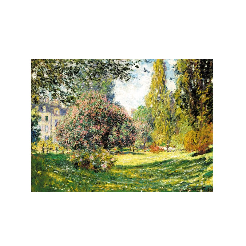 莫奈蒙梭公园欧式风景客厅装饰画卧室沙发背景挂画玄关墙画电表箱