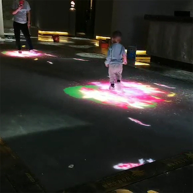 小孩体验踩鱼LED互动地砖屏 室内地板踩踏屏幕 500*1000mm箱体