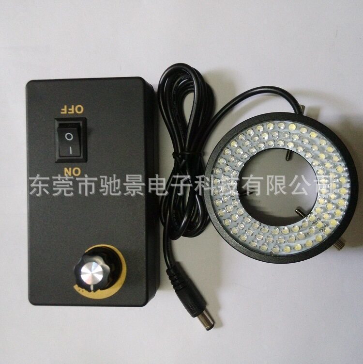 12V-工业CCD视觉光源 显微镜环形LED灯 机器视觉光源 内径50mm96
