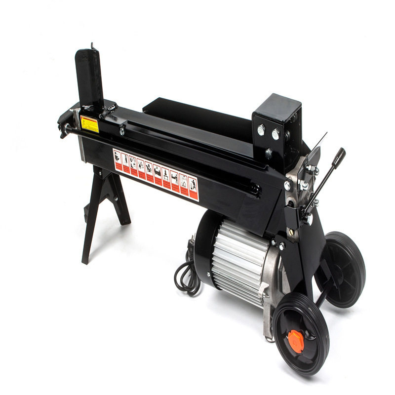 8吨电动液压劈柴机 农村家用220V一十字刀头木桩分裂机电动劈木机