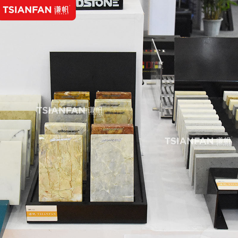 定制瓷砖木板样品展示架木质地板台面展架石英石样块陈列架批发