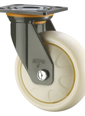 SUPO/向荣动力 6寸 工业 承重型 万向白玉色PP脚轮J07-01-150-122