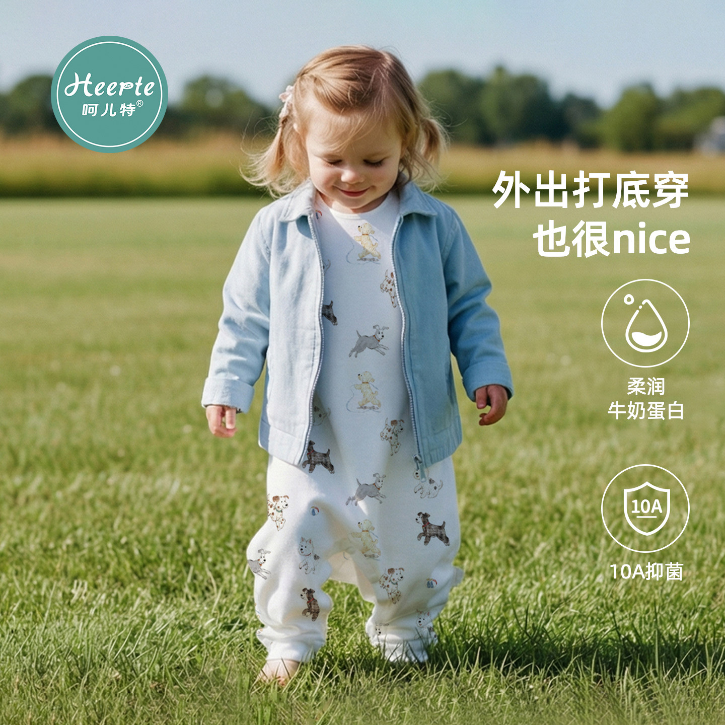 宝宝纯棉连体衣自己通用
